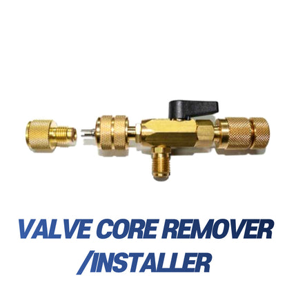 ELANMAX bypass core removal valve R22, R410 combination