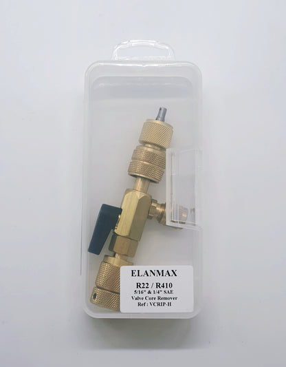 ELANMAX bypass core removal valve R22, R410 combination